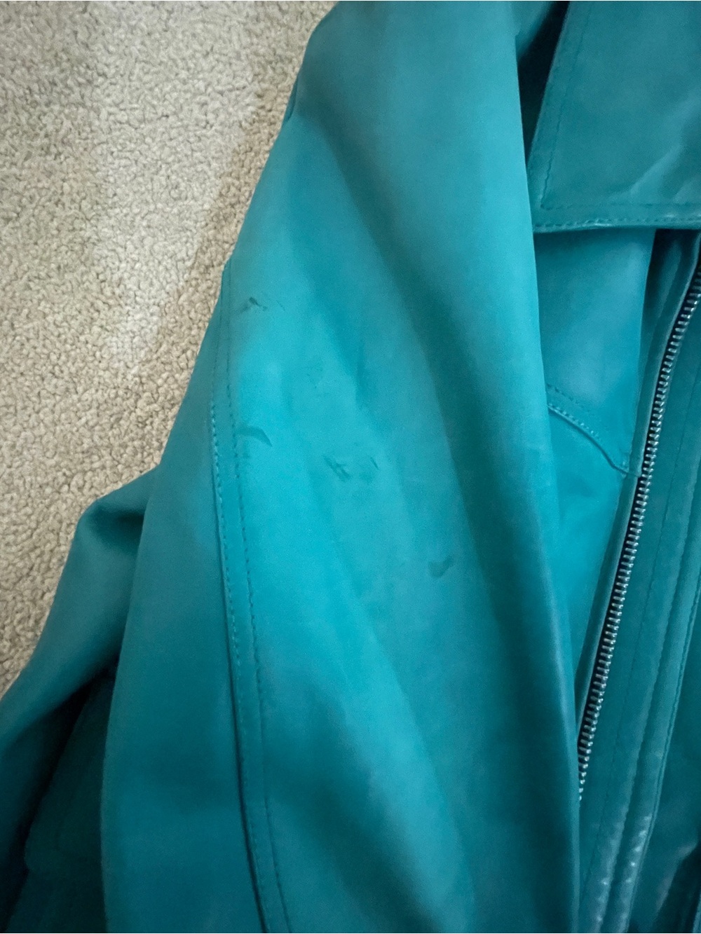 Tom Ford Rare Teal Green Leather Jacket - Used - Picture 10 of 13